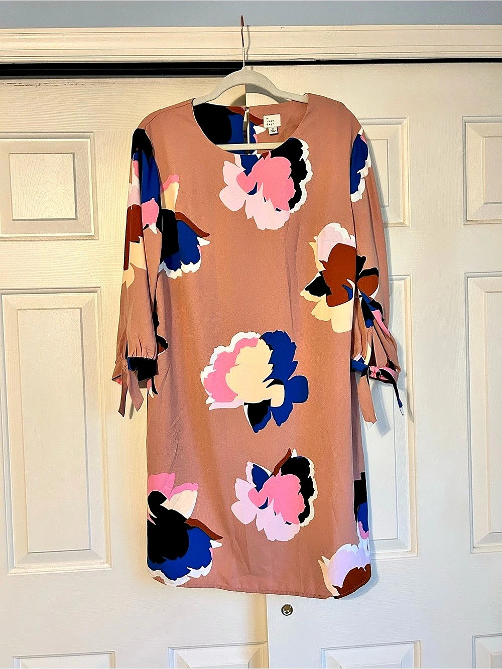 a.new.day Floral Mini Dress in Brown & Pink Size XL